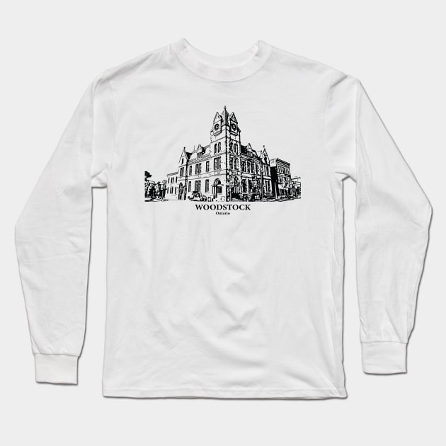 Woodstock - Ontario Long Sleeve T-Shirt by Lakeric